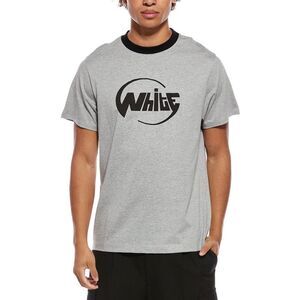 Off-White™ Mens  Slim Fit Globe Logo T-Shirt, Grey